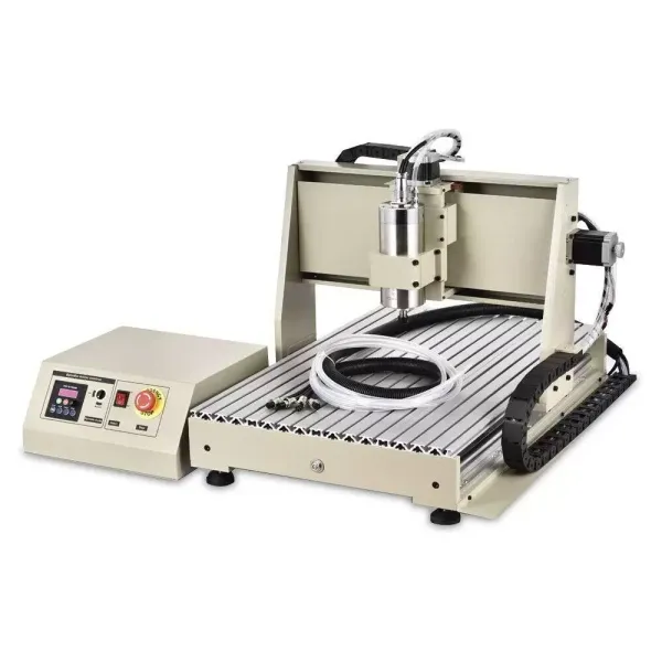 Fresadora CNC de 4 ejes, 6040, máquina de grabado USB, router Engraver, motor de husillo VFD de 1,5 kW + caja de control