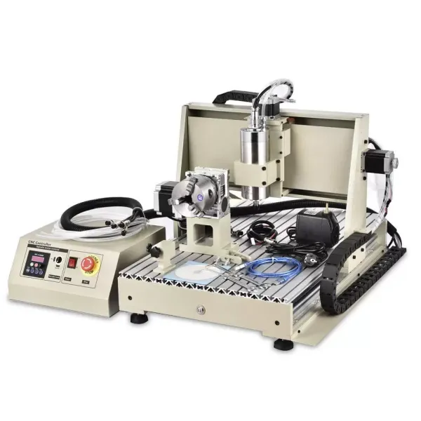 Fresadora - 6040 Fresadora USB 4 ejes 1500W Máquina de grabado Grabador de metal + controlador