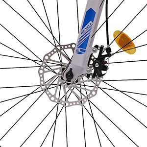 Bicicleta plegable de montaña de 26 pulgadas para mujeres y hombres - Freno de disco delantero y trasero - 21 velocidades de cambio para adultos