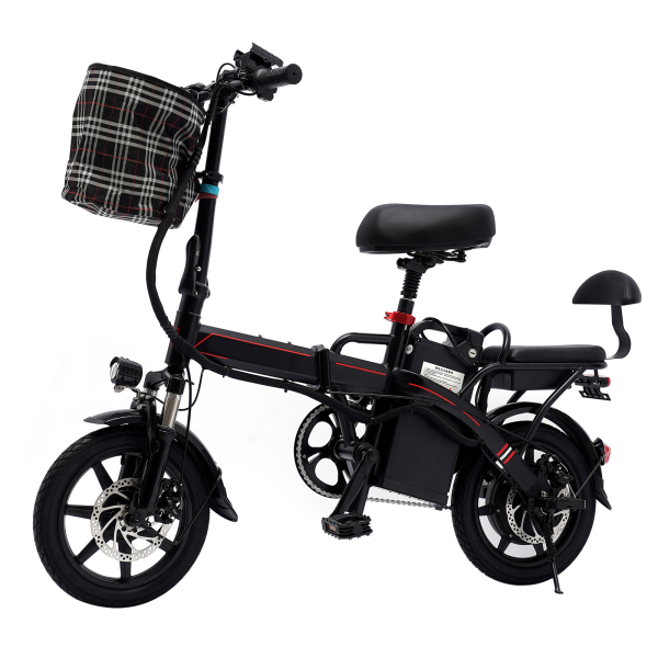 E-Bike plegable de 14 pulgadas con motor de 350 W 25 km/h y batería de litio extraíble E-Bike de ciudad