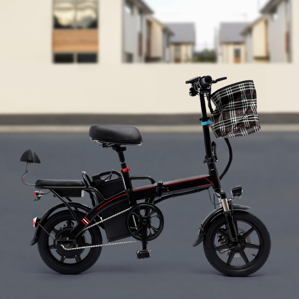 E-Bike plegable de 14 pulgadas con motor de 350 W 25 km/h y batería de litio extraíble E-Bike de ciudad