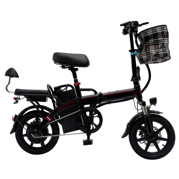 E-Bike plegable de 14 pulgadas con motor de 350 W 25 km/h y batería de litio extraíble E-Bike de ciudad