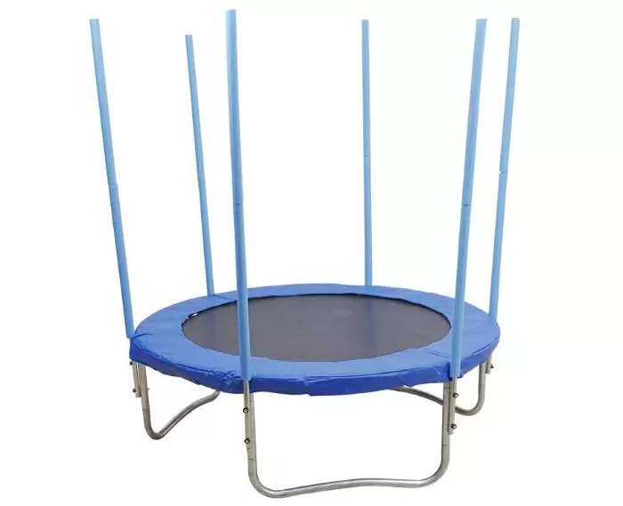 Trampolín de jardín de 183 cm de diámetro, trampolín de jardín con red de seguridad cerrada