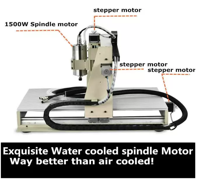 CNCEST Máquina de grabado de tres ejes,CNC 6040 Máquina de fresado de 1500 W con máquina de grabado de puerto paralelo de control remoto
