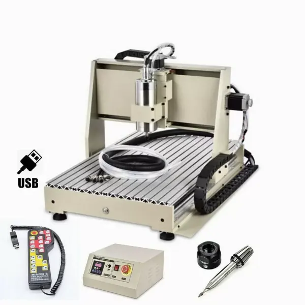 Fresadora CNC de 3 ejes, 6040, máquina de grabado USB, kit de grabado Fresadora CNC de 3 ejes, 6040, máquina de grabado USB, kit de grabado