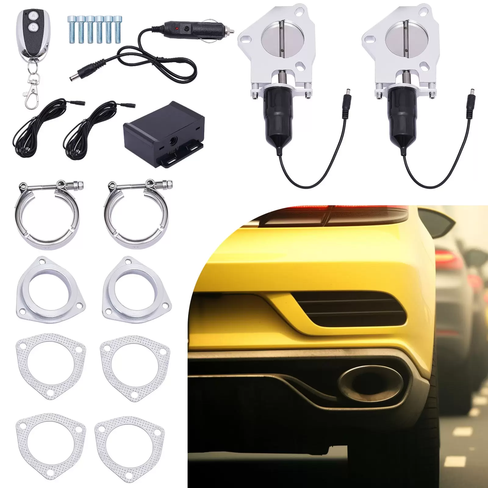 Válvula de escape eléctrica para coche, 2,5