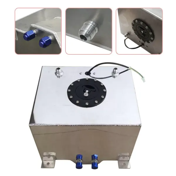 Tanque de combustible para carreras, 20 litros, universal, de aluminio, para deportes de motor