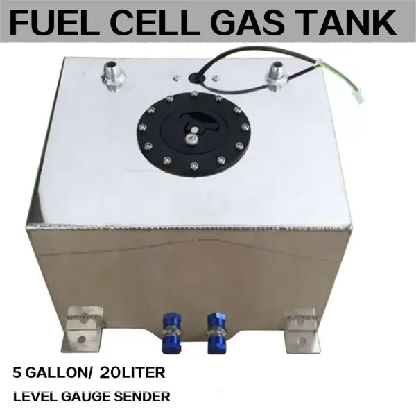 Tanque de combustible para carreras, 20 litros, universal, de aluminio, para deportes de motor