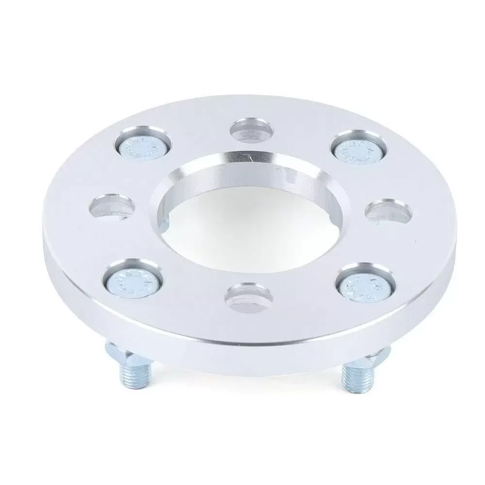 CNCEST 4 separadores de rueda, 15 mm de grosor, adaptador M12 x 1,5, 4 tornillos x 100 mm, convertidos en 4 tornillos x 114,3 mm.