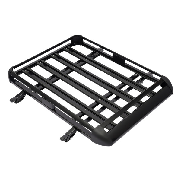 CNCEST Portaequipajes de aluminio para techo, cesta de carga, carga máxima de la barra transversal es de 68 kg, sin ruido al conducir CNCEST Portaequipajes de aluminio para techo, cesta de carga, carga máxima de la barra transversal es de 68 kg, sin ruido al conducir