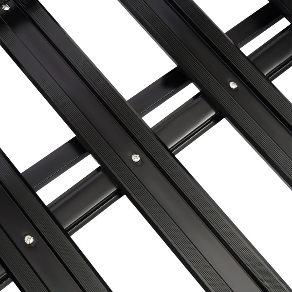 CNCEST Portaequipajes de aluminio para techo, cesta de carga, carga máxima de la barra transversal es de 68 kg, sin ruido al conducir CNCEST Portaequipajes de aluminio para techo, cesta de carga, carga máxima de la barra transversal es de 68 kg, sin ruido al conducir