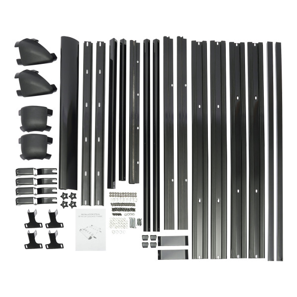 CNCEST Portaequipajes de aluminio para techo, cesta de carga, carga máxima de la barra transversal es de 68 kg, sin ruido al conducir CNCEST Portaequipajes de aluminio para techo, cesta de carga, carga máxima de la barra transversal es de 68 kg, sin ruido al conducir