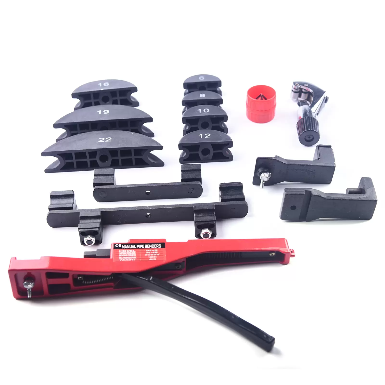 Máquina para doblar tubos manual SWG-22A con 7 matrices de cobre, tubo de aluminio