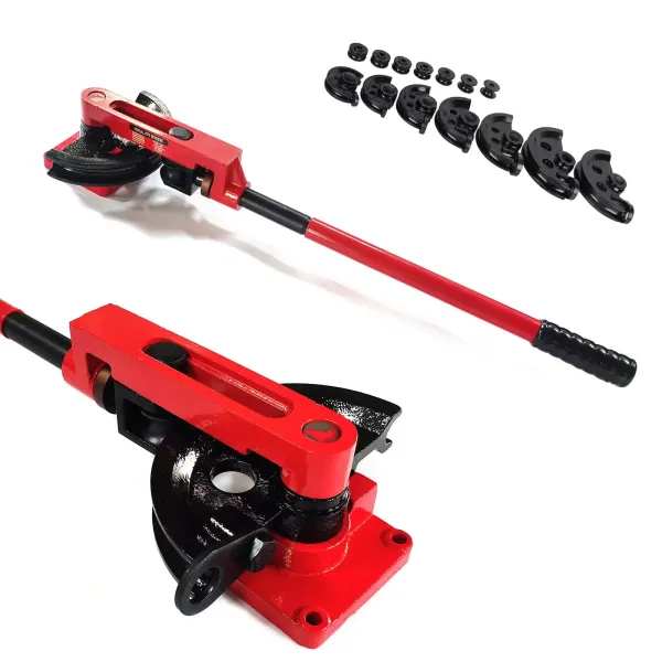 Dobladora de Tubos de 10-25 mm (3/8 in-1 in), Curvadora de Tubos Manual, Doblado de Tuberías de Acero al Carbono