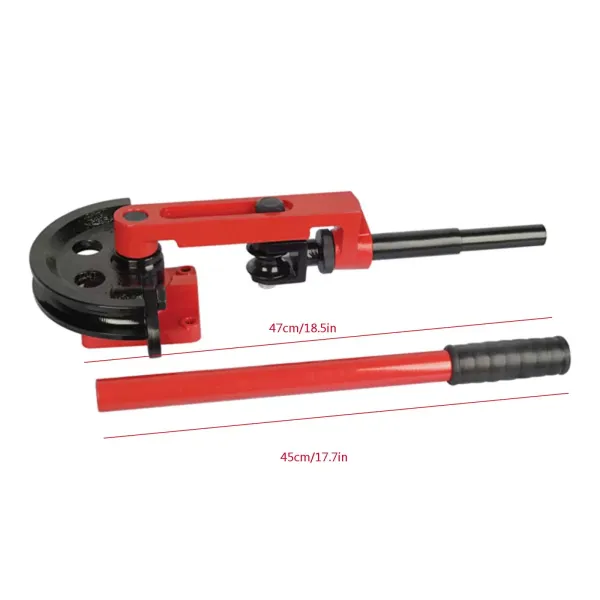 Dobladora de Tubos de 10-25 mm (3/8 in-1 in), Curvadora de Tubos Manual, Doblado de Tuberías de Acero al Carbono
