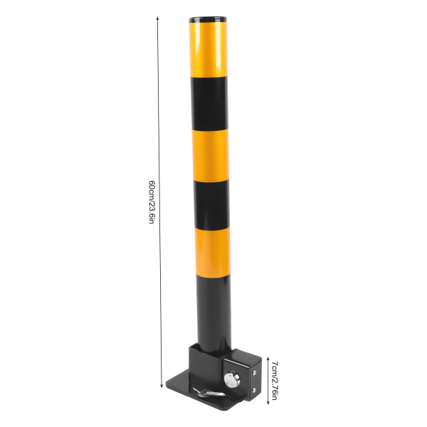 CNCEST 2 postes de aparcamiento plegables, postes de bloqueo de pie, postes de bloqueo de color de señal con llave CNCEST 2 postes de aparcamiento plegables, postes de bloqueo de pie, postes de bloqueo de color de señal con llave