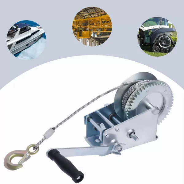 Cabrestante manual para remolques, camiones, coches, barcos, remolques, remolques, 1588kg/3500Lbs, 10 metros de cuerda