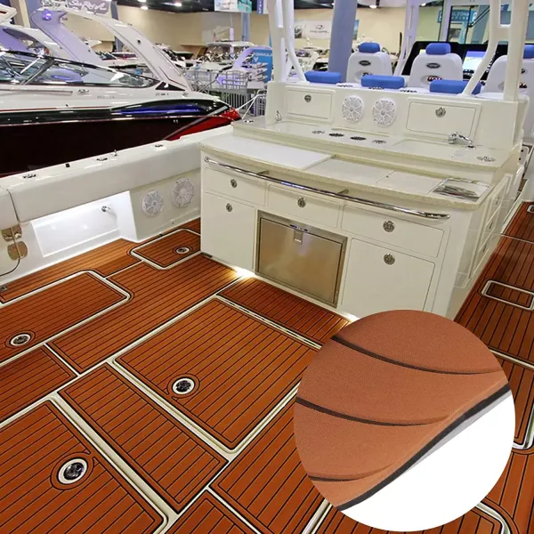 240 x 90 cm de espuma EVA, para barco, yate, suelo, alfombra(marrón+negro) 240 x 90 cm de espuma EVA, para barco, yate, suelo, alfombra(marrón+negro)