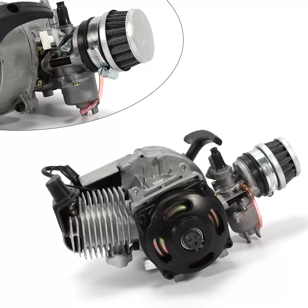 Mini motor de aluminio para motos de 49 cc, carburador de moto