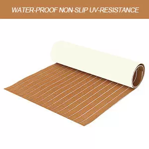 Revestimiento de suelo de espuma EVA autoadhesiva para barcos (240 x 90 x 0,6 cm)