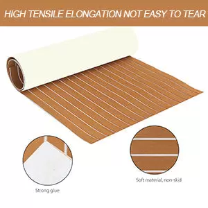 Revestimiento de suelo de espuma EVA autoadhesiva para barcos (240 x 90 x 0,6 cm)