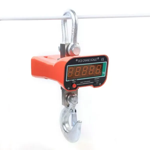 Báscula de grúa, 3000 kg/3T, pantalla LED, báscula industrial, báscula colgante con mando a distancia Báscula de grúa, 3000 kg/3T, pantalla LED, báscula industrial, báscula colgante con mando a distancia
