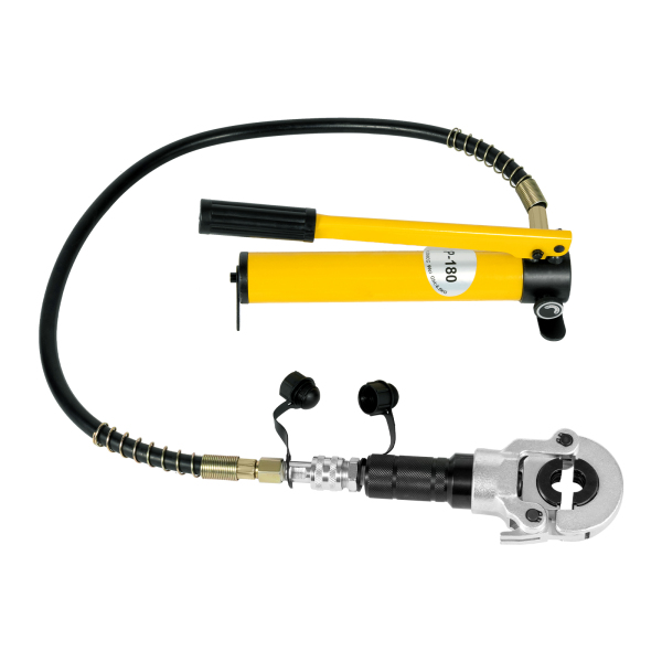 Crimpadora hidráulica de tubo de presión V12-28 mm TH16-32 mm con cabezal giratorio 360°, en forma de U/TH para tubos de aluminio, PEX, PB Crimpadora hidráulica de tubo de presión V12-28 mm TH16-32 mm con cabezal giratorio 360°, en forma de U/TH para tubos de aluminio, PEX, PB