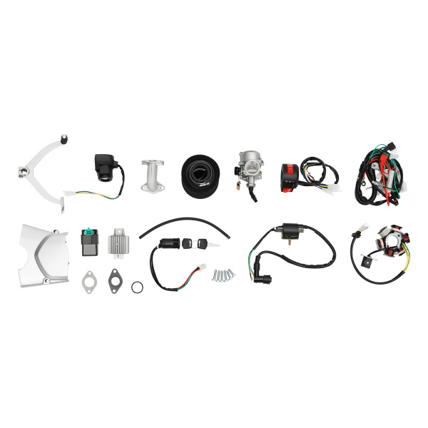 CNCEST Motor de 4 tiempos de 125 cc, 6 pulgadas, 3 marchas, motor completo, semiautomático con arranque eléctrico CDI para kart, quad, Dirt Bike, ATV