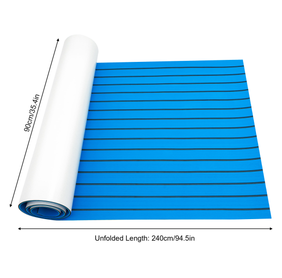 Alfombrilla de espuma, antideslizante, para barcos y barcos, autoadhesiva, madera de teca, suelo de yate