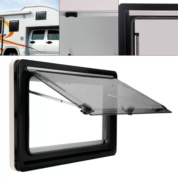 Ventana de exposición, para evitar mosquitos y protección solar, ventanas laterales para caravanas o caravanas, MG16RW (45 x 50 cm)
