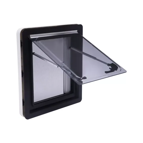Ventana de exposición, para evitar mosquitos y protección solar, ventanas laterales para caravanas o caravanas, MG16RW (45 x 50 cm) Ventana de exposición, para evitar mosquitos y protección solar, ventanas laterales para caravanas o caravanas, MG16RW (45 x 50 cm)