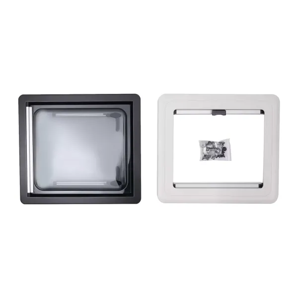 Ventana de exposición, para evitar mosquitos y protección solar, ventanas laterales para caravanas o caravanas, MG16RW (45 x 50 cm) Ventana de exposición, para evitar mosquitos y protección solar, ventanas laterales para caravanas o caravanas, MG16RW (45 x 50 cm)
