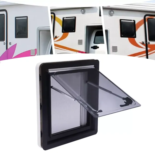 Ventana de exposición, para evitar mosquitos y protección solar, ventanas laterales para caravanas o caravanas, MG16RW (45 x 50 cm)