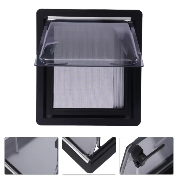 Ventana de exposición, para evitar mosquitos y protección solar, ventanas laterales para caravanas o caravanas, MG16RW (45 x 50 cm)