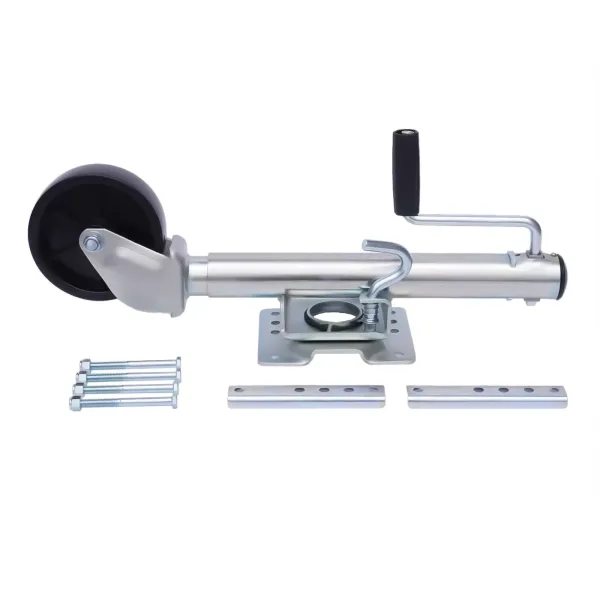 Rueda jockey automática para remolque 60 mm Plegable con rodamiento de llanta de acero Carga 1200 lb Rueda jockey