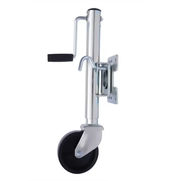 Rueda jockey automática para remolque 60 mm Plegable con rodamiento de llanta de acero Carga 1200 lb Rueda jockey