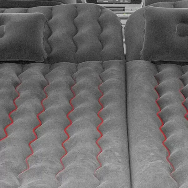 Colchón de aire inflable Asiento trasero de cama de aire con bomba eléctrica,almohadilla de dormir portátil con flocado para acampar de viaje (gris) Colchón de aire inflable Asiento trasero de cama de aire con bomba eléctrica,almohadilla de dormir portátil con flocado para acampar de viaje (gris)
