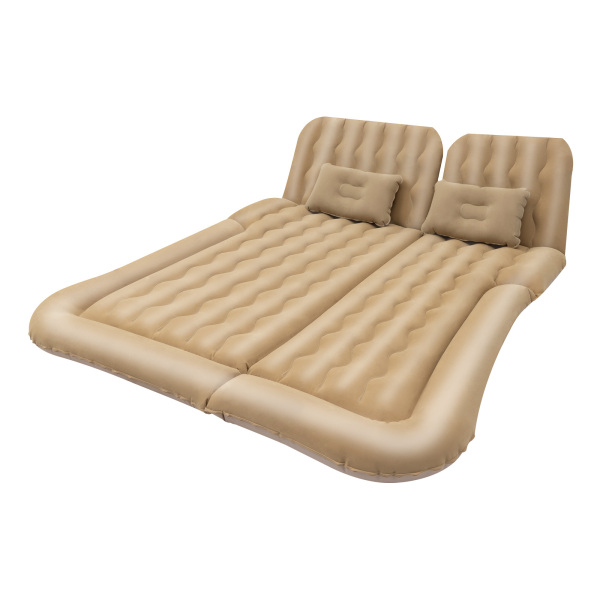 CNCEST Colchón de aire para automóvil para viajes Camping al aire libre, Colchón inflable de PVC Cama inflable, de aire más gruesa móvil (Beige) CNCEST Colchón de aire para automóvil para viajes Camping al aire libre, Colchón inflable de PVC Cama inflable, de aire más gruesa móvil (Beige)
