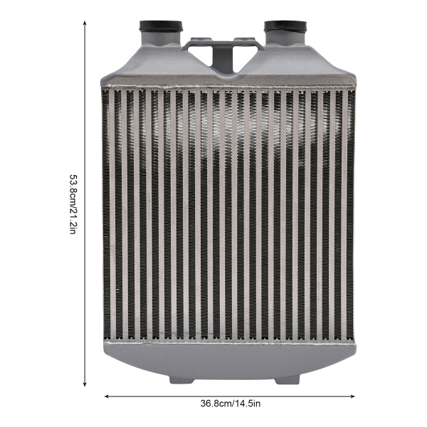 CNCEST Intercooler delantero (70 mm, aluminio, 60 psi)