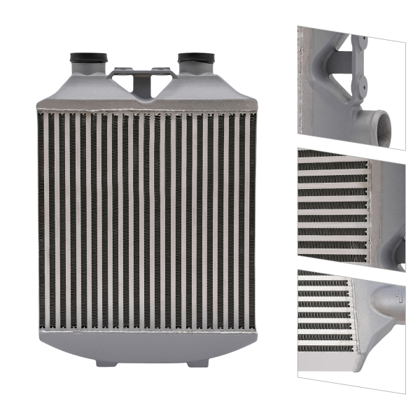 CNCEST Intercooler delantero (70 mm, aluminio, 60 psi)