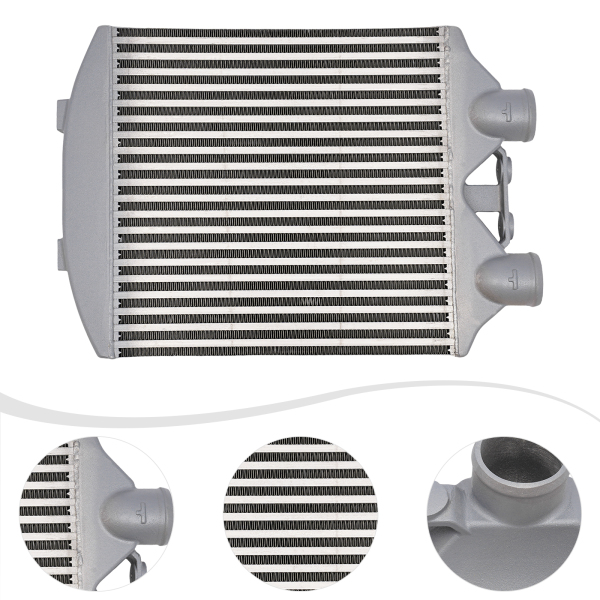 CNCEST Intercooler delantero (70 mm, aluminio, 60 psi)