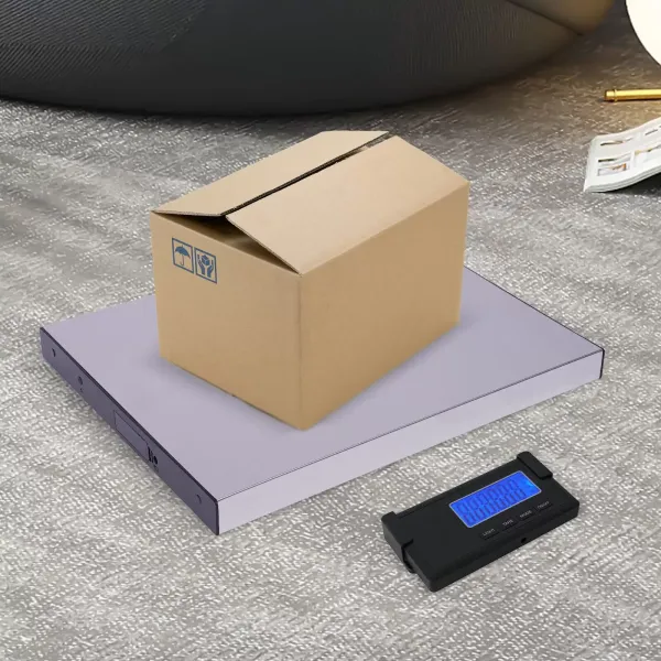 Báscula digital de paquetes, 180 kg/397 libras, báscula de plataforma de alta precisión con indicador LED, de acero inoxidable