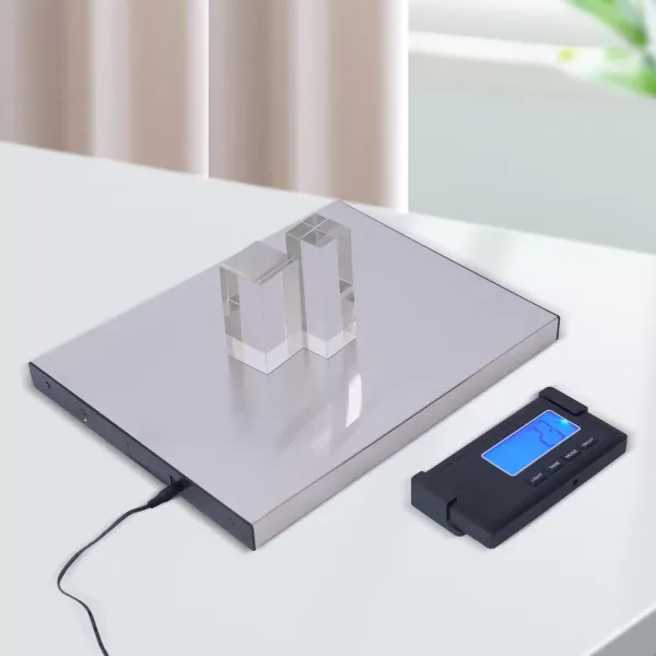 Báscula digital de paquetes, 180 kg/397 libras, báscula de plataforma de alta precisión con indicador LED, de acero inoxidable Báscula digital de paquetes, 180 kg/397 libras, báscula de plataforma de alta precisión con indicador LED, de acero inoxidable