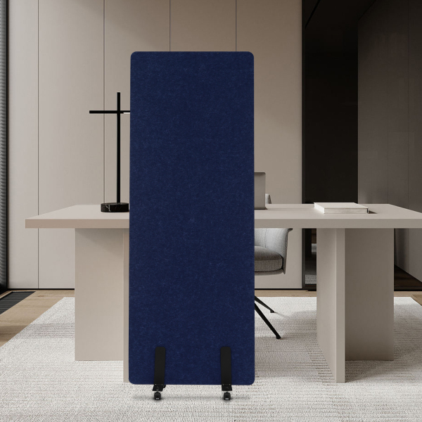 División de oficina 61*168cm, separador de ambientes, pantalla divisoria Azul