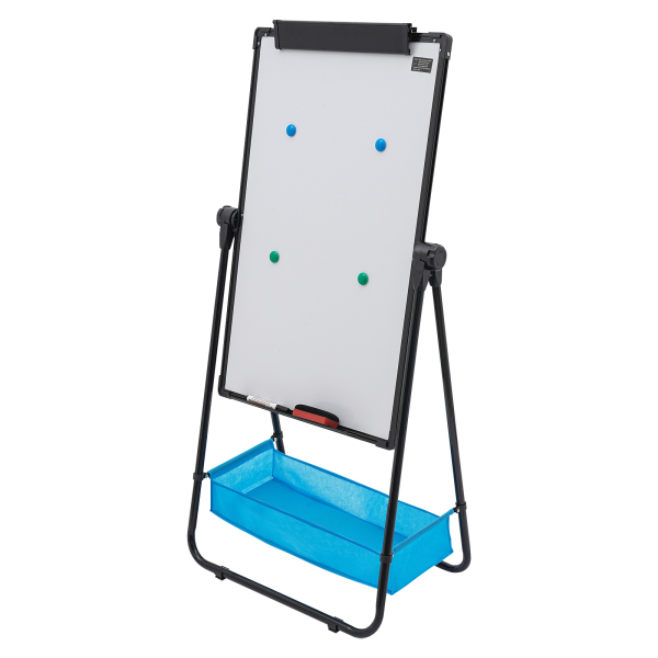 Pizarra de borrado en seco con soporte, Pizarras portátiles para escribir, Pizarra magnética ajustable en altura, Doble cara