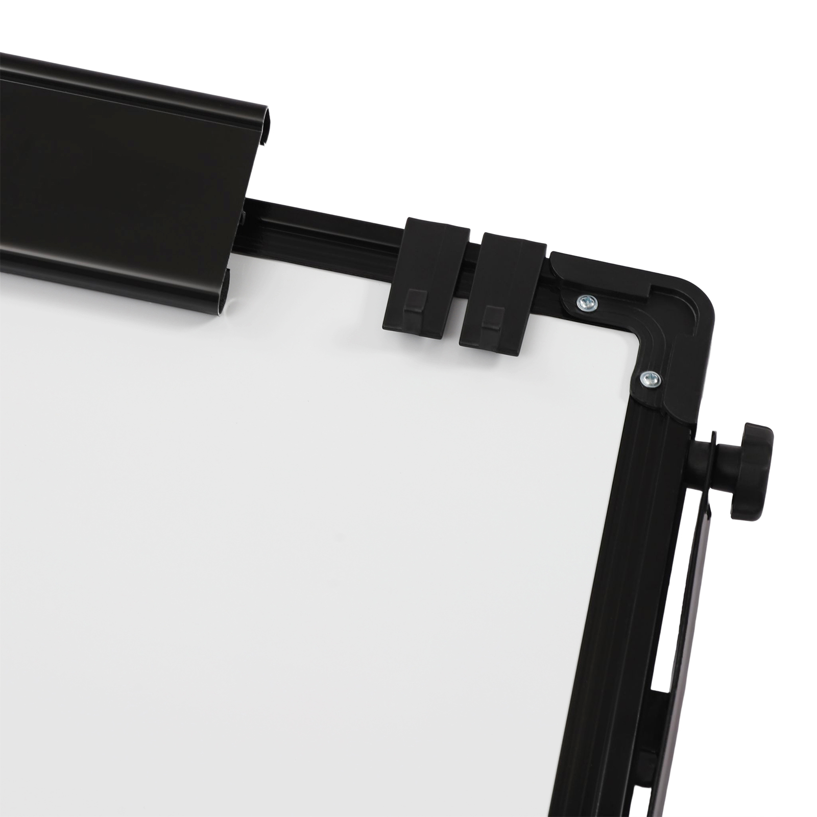 Caballete de pizarra magnética negro 36 x 24 pulgadas pizarra portátil de borrado en seco altura ajustable para escuelas