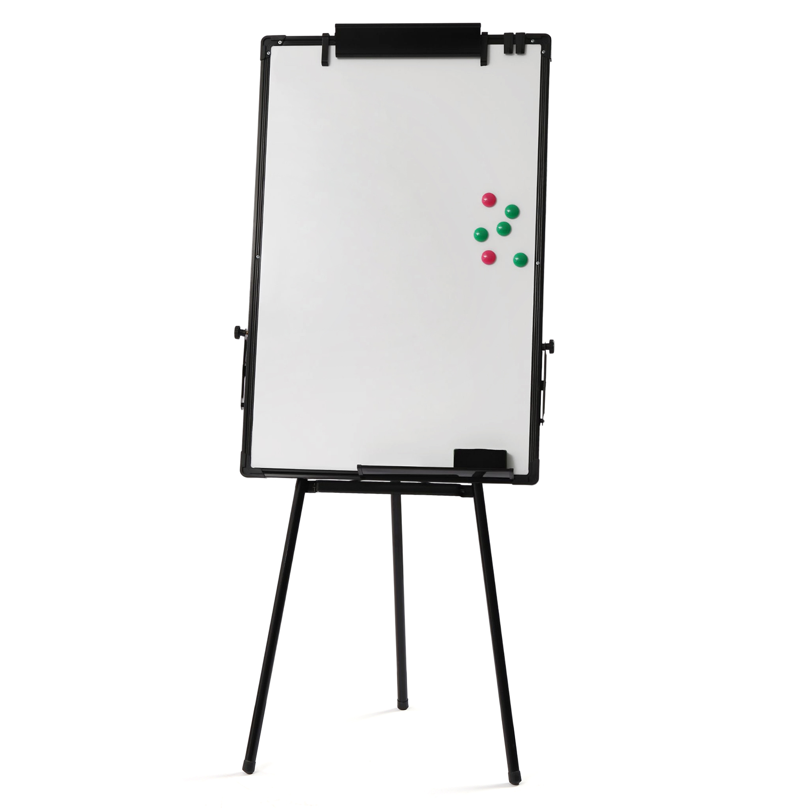 Caballete de pizarra magnética negro 36 x 24 pulgadas pizarra portátil de borrado en seco altura ajustable para escuelas