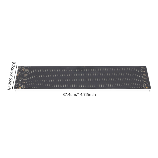 Tablero de visualización LED de 37,4 cm x 9,2 cm, letrero LED programable, pantalla LED suave y flexible