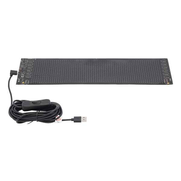 Tablero de visualización LED de 37,4 cm x 9,2 cm, letrero LED programable, pantalla LED suave y flexible Tablero de visualización LED de 37,4 cm x 9,2 cm, letrero LED programable, pantalla LED suave y flexible