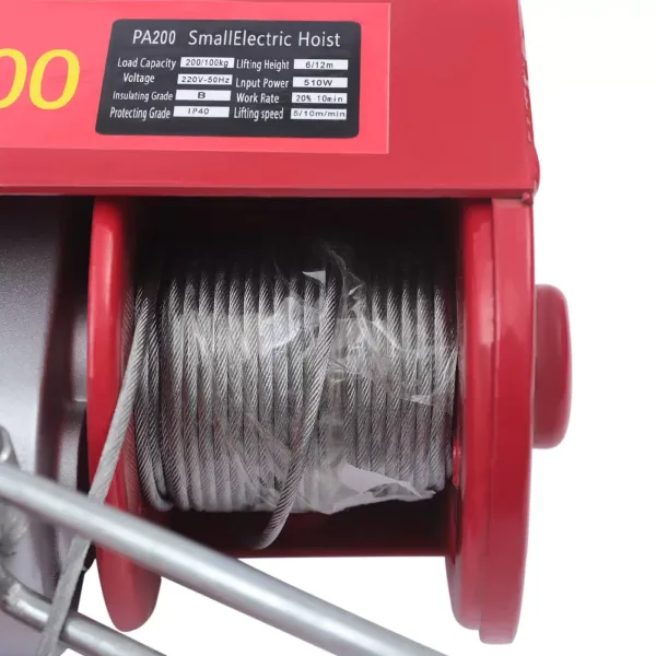 Palan Eléctrico de 220 V con cable de 100/200 kg, Treuil-Palan eléctrico con control para casa, taller y garaje (440lbs/200 kg) Palan Eléctrico de 220 V con cable de 100/200 kg, Treuil-Palan eléctrico con control para casa, taller y garaje (440lbs/200 kg)